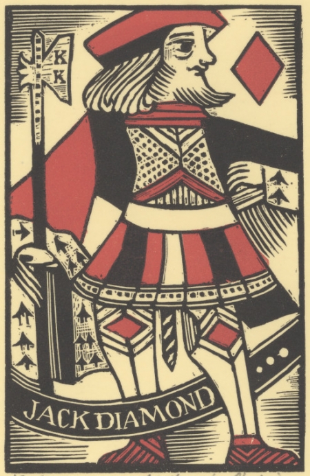 Bookplate of Jack of diamonds 